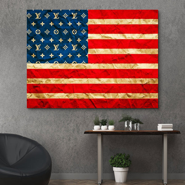 Louis Vuitton American Flag  Motivational Wall Art – EPIK Canvas