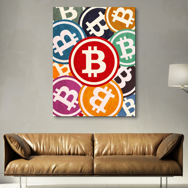 Bitcoin Pop wall art