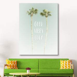 Good Vibes Only Canvas Print wall art