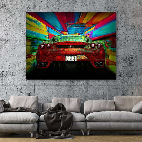 Ferrari - Faster wall art