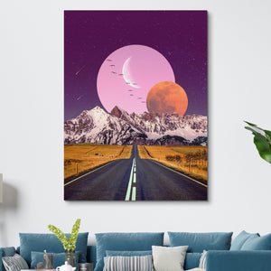 Aaron the Humble - Pink Moon wall art