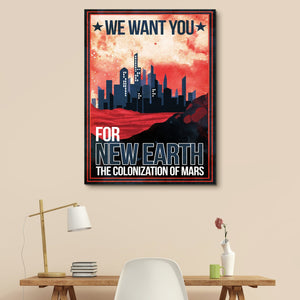 Mars - Futuristic Planet Series wall art