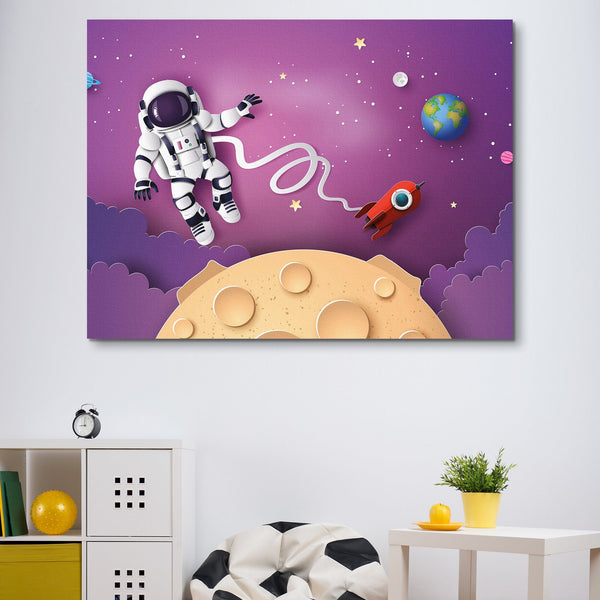 Floating Astronaut wall art for kids
