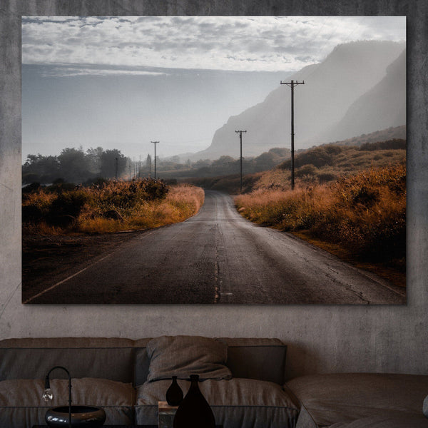 Devon Loerop - Life's A Journey empty road wall art