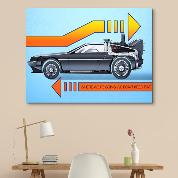 Back To The Future wall art