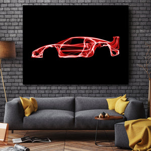 Ferrari F40 wall art