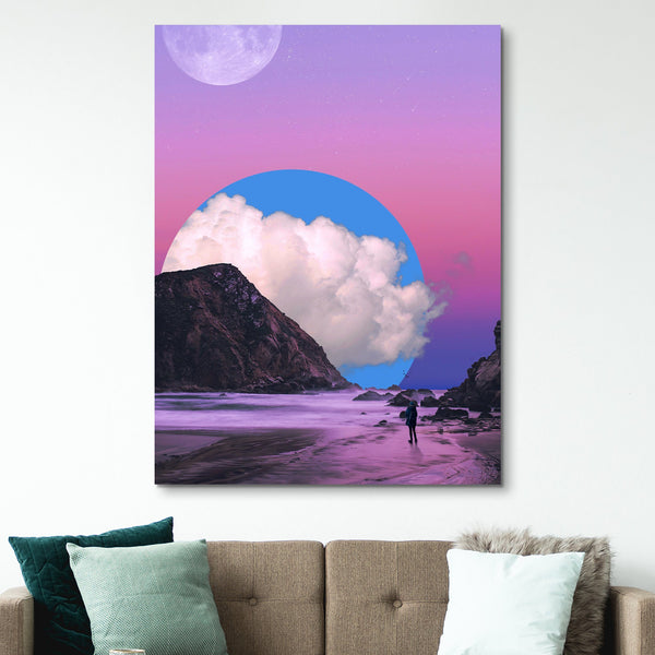Aaron the Humble - Pink and Blue Skies wall art