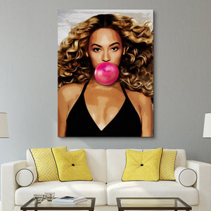Beyonce Bubblegum wall art