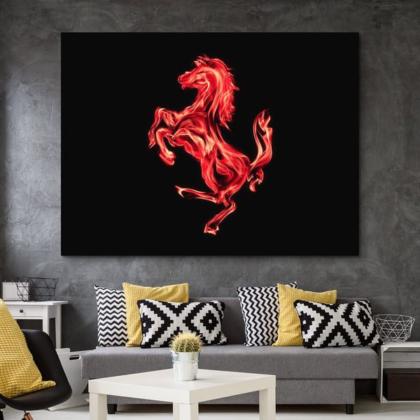 Ferrari Flame Logo wall art