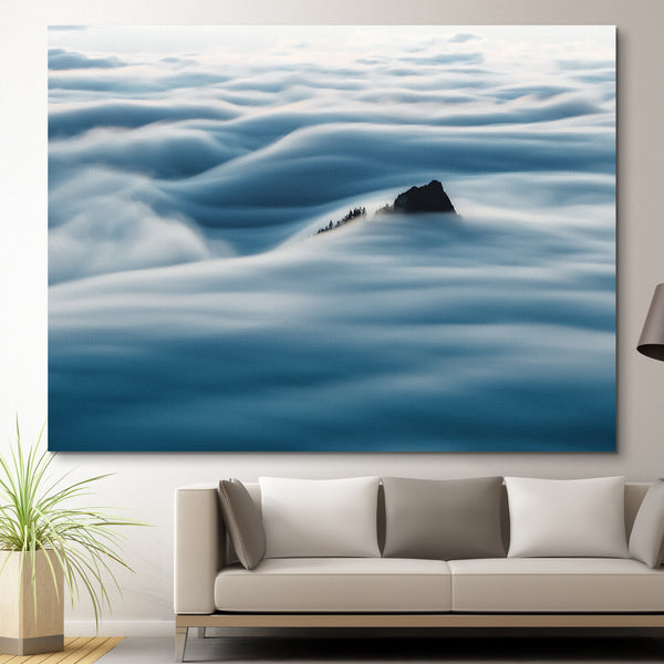 Mountain Waves Canvas Print wall art