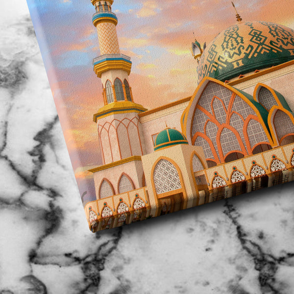 Indonesia Mosque canvas art