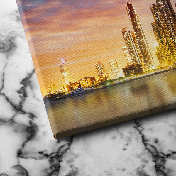 Dubai Marina Skyline canvas art